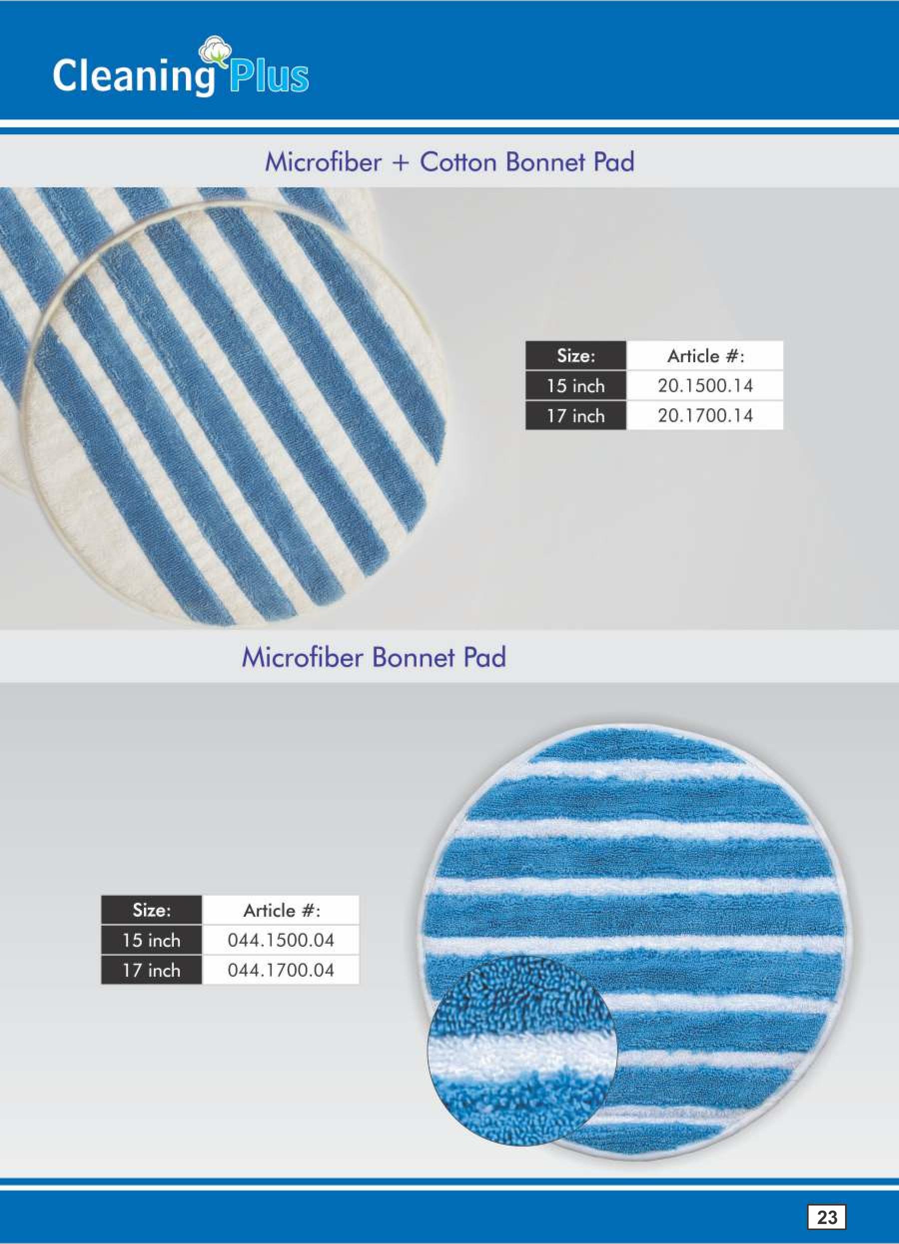 Bonnet Pads Microfiber 